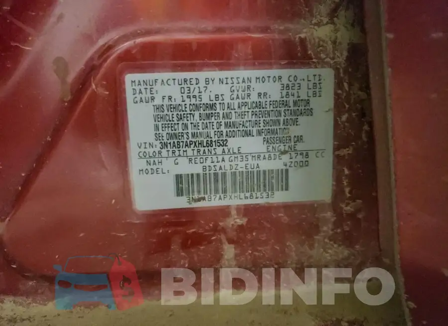 3N1AB7APXHL681532 Photo# 12