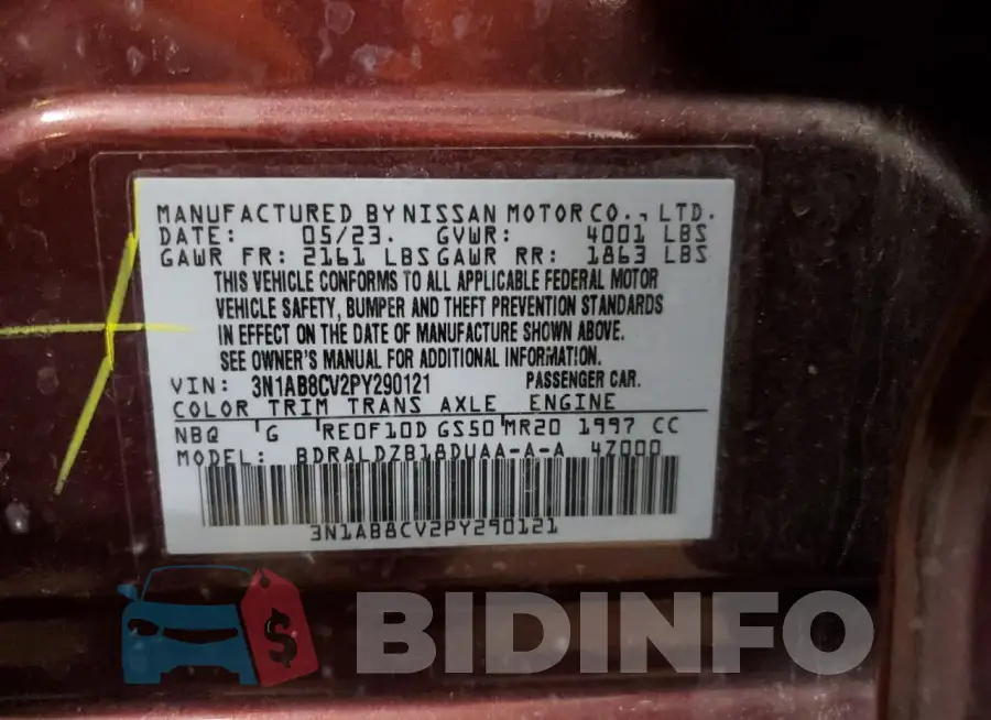 3N1AB8CV2PY290121 Photo# 12