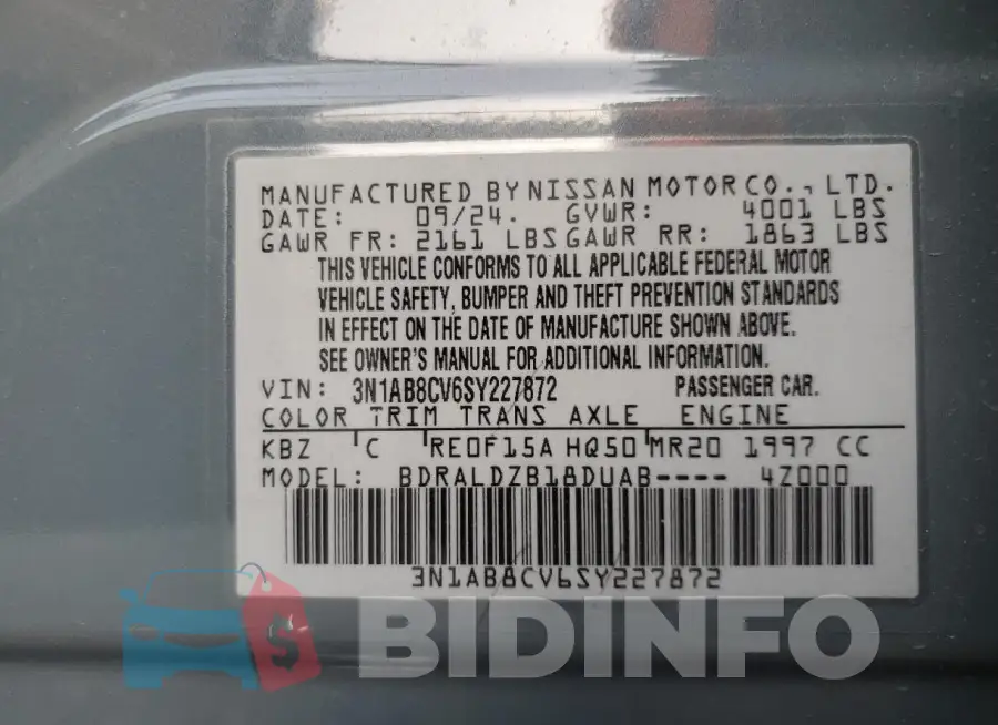 3N1AB8CV6SY227872 Photo# 12
