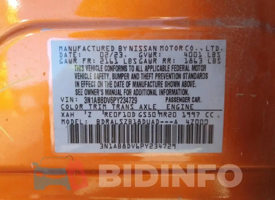 3N1AB8DV6PY234729 Photo# 12