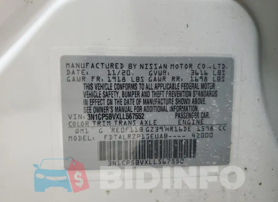 3N1CP5BVXLL567552 Photo# 13