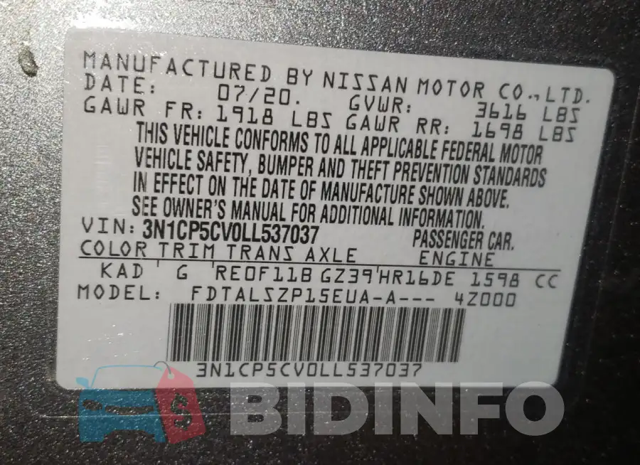 3N1CP5CV0LL537037 Photo# 13