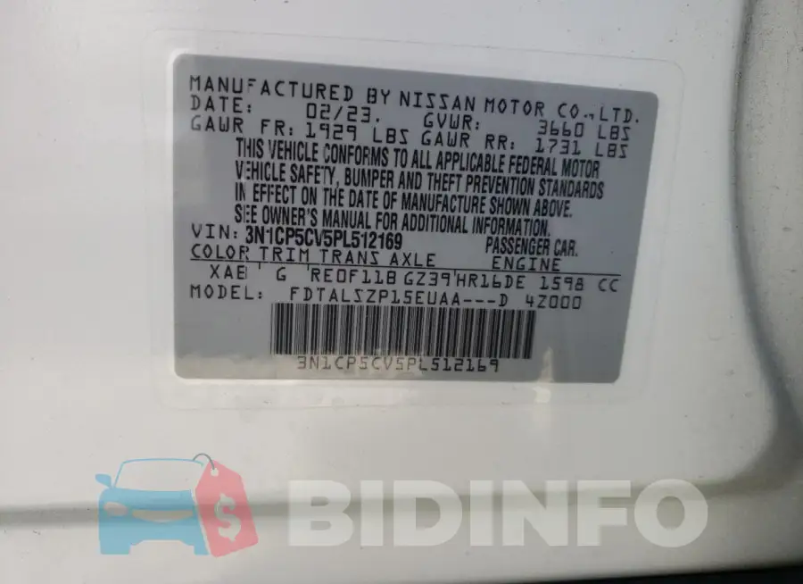 3N1CP5CV5PL512169 Photo# 13