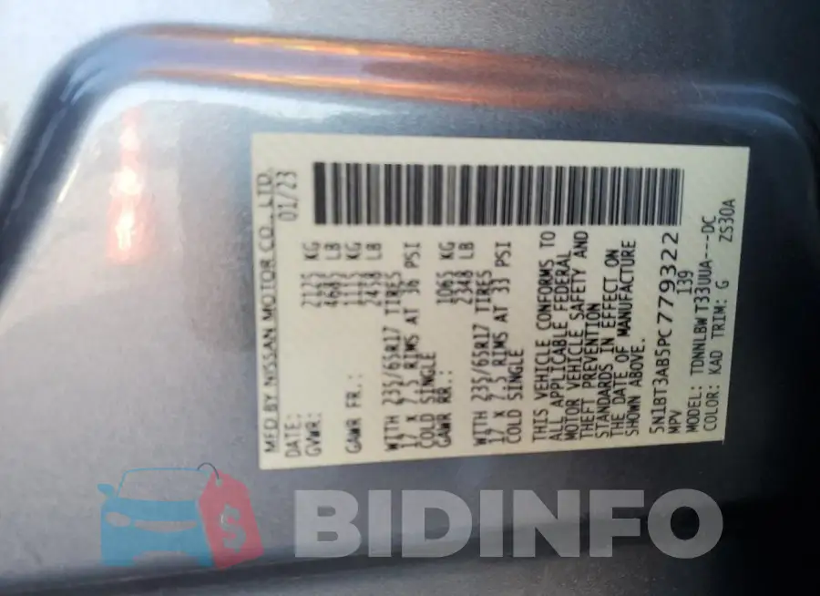 5N1BT3AB5PC779322 Photo# 14