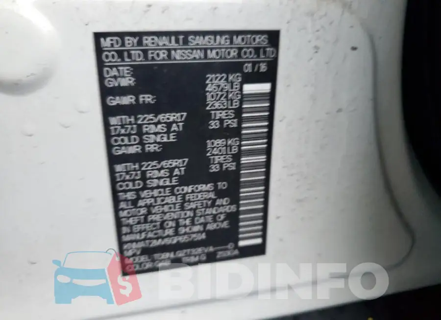 KNMAT2MV6GP657514 Photo# 13
