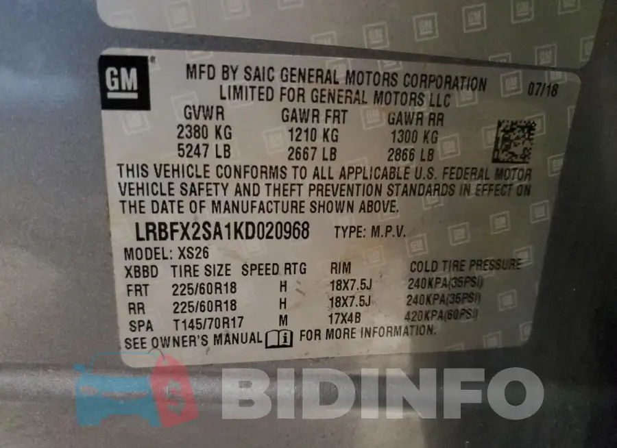 LRBFX2SA1KD020968 Photo# 13