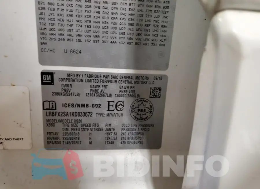 LRBFX2SA1KD033672 Photo# 14