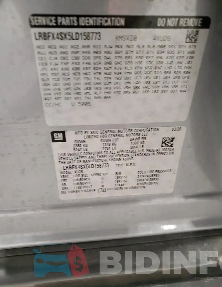 LRBFX4SX5LD158773 Photo# 13