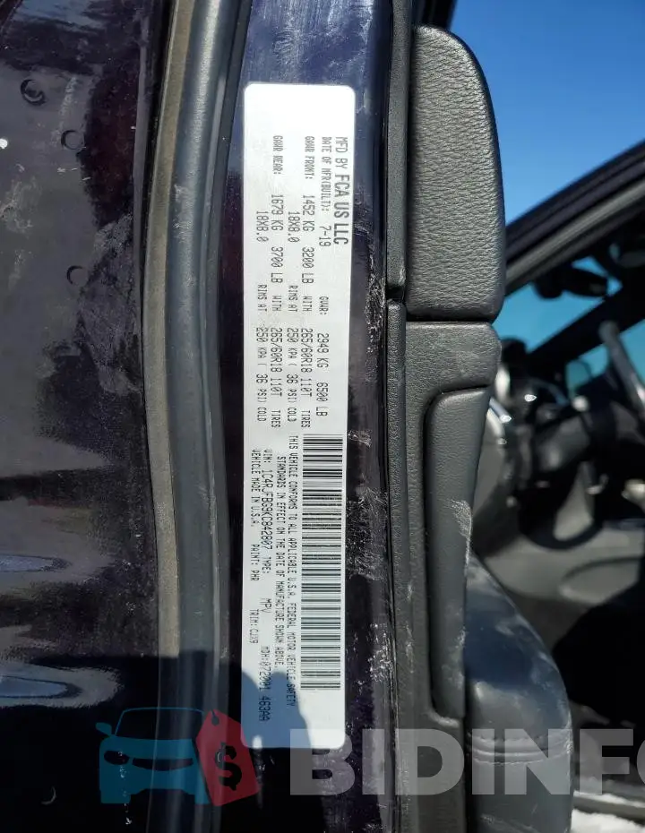 1C4RJFBG9KC842807 Photo# 14