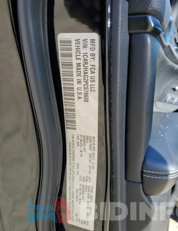 1C4RJHAG2PC578608 Photo# 12