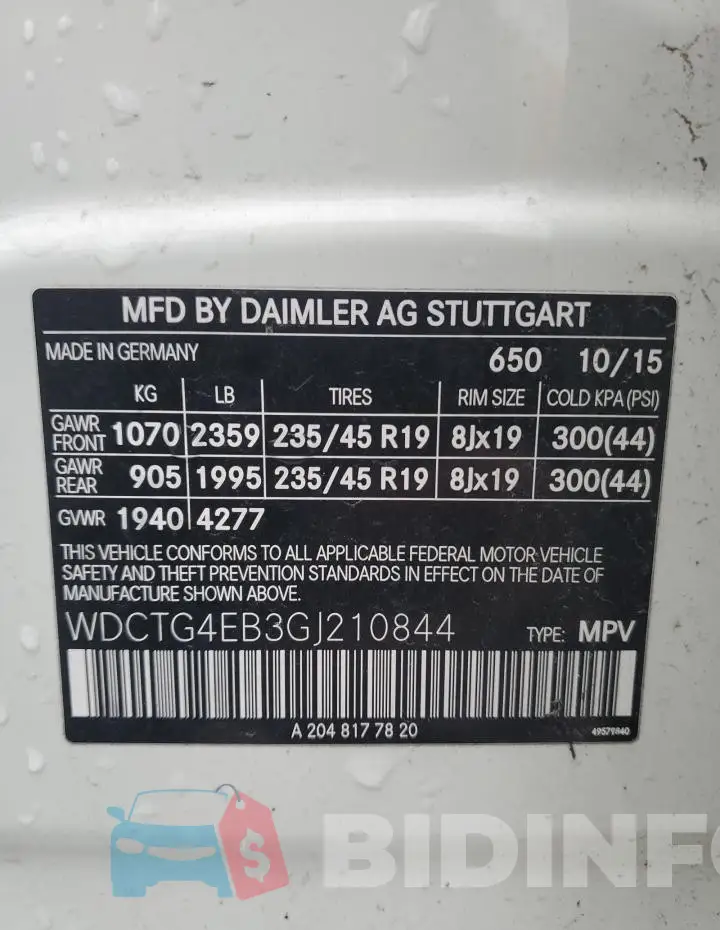 WDCTG4EB3GJ210844 Photo# 12