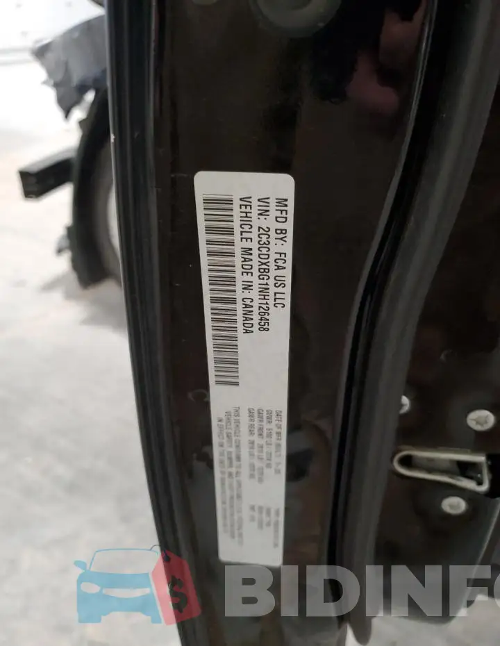 2C3CDXBG1NH126458 Photo# 12