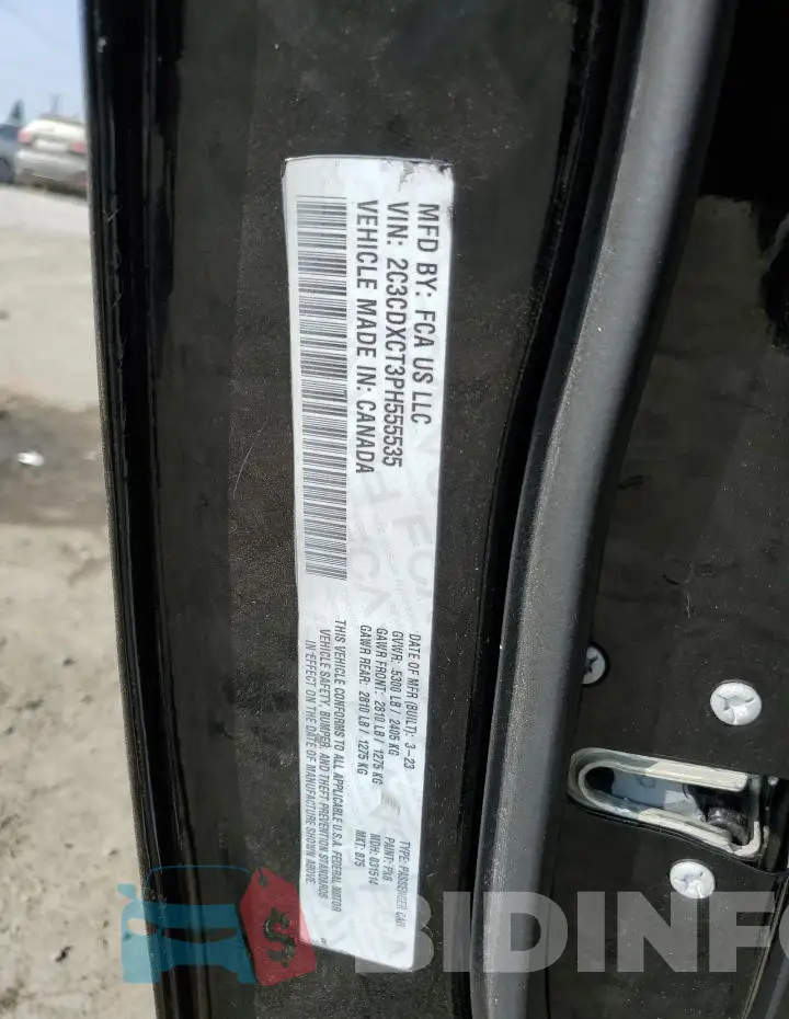 2C3CDXCT3PH555535 Photo# 13