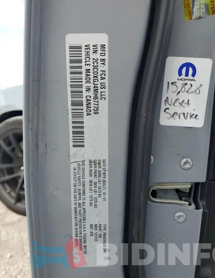 2C3CDXGJ4MH677759 Photo# 13