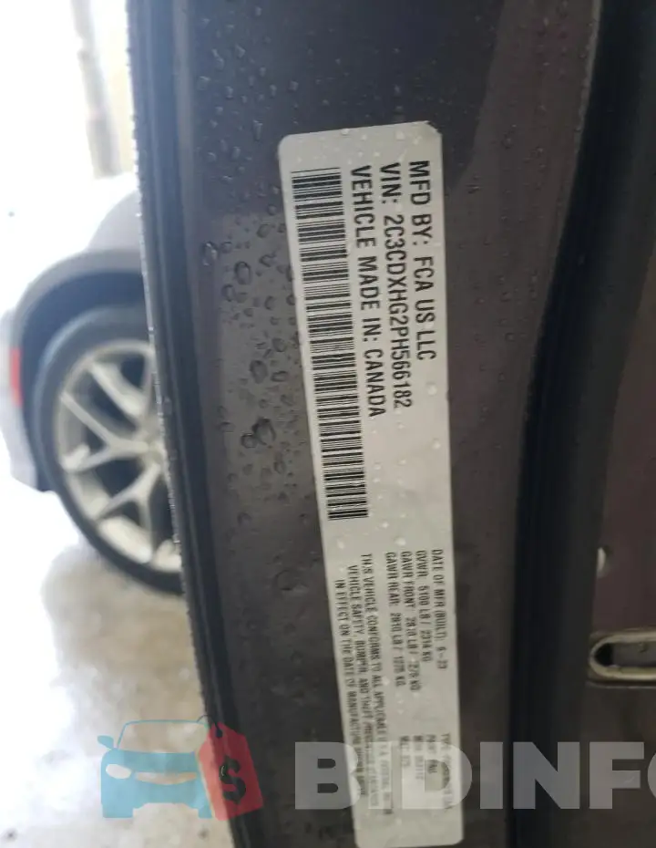 2C3CDXHG2PH566182 Photo# 12