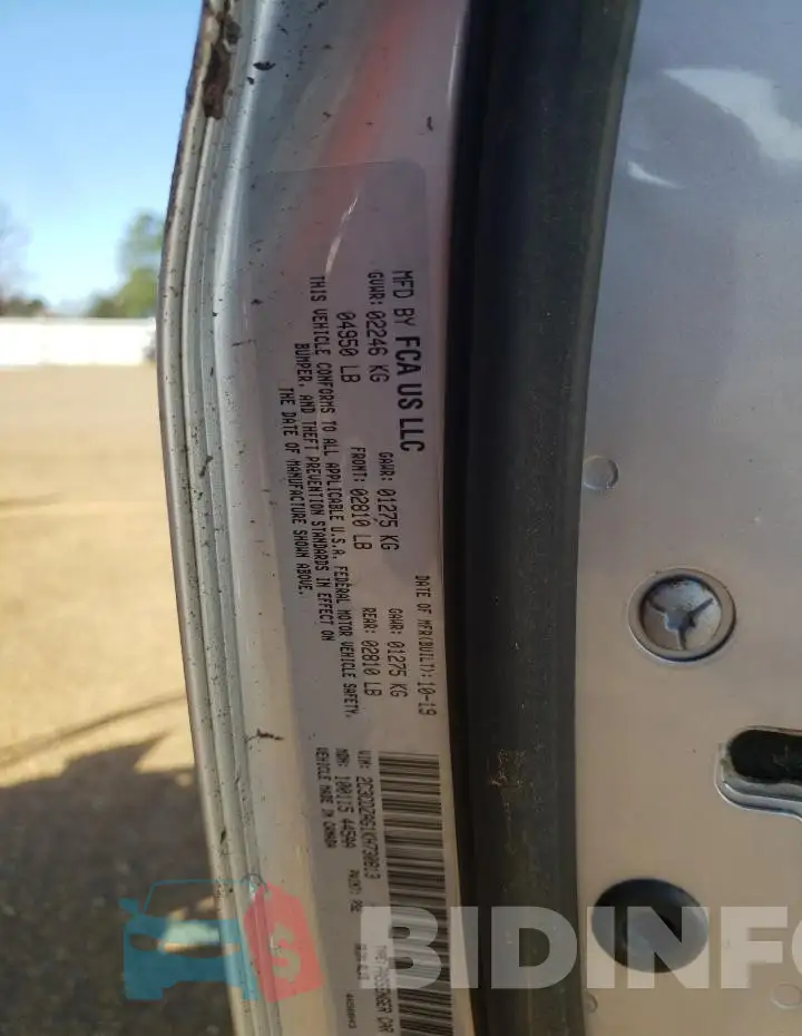 2C3CDZAG1KH730813 Photo# 12
