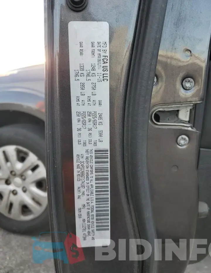 3C4PDCAB8GT174187 Photo# 13