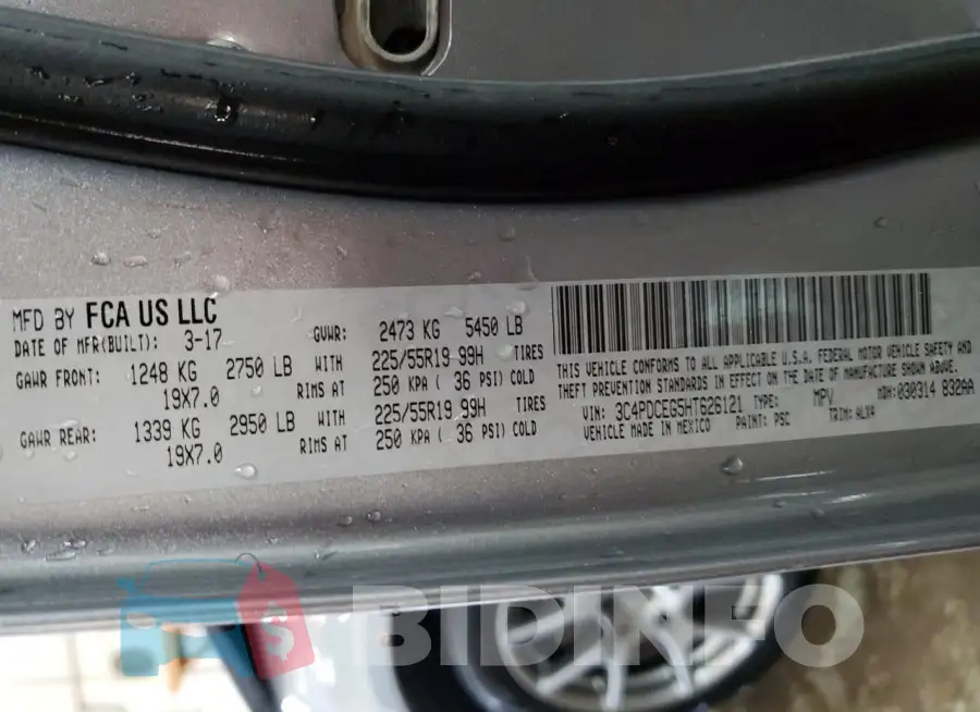 3C4PDCEG5HT626121 Photo# 13