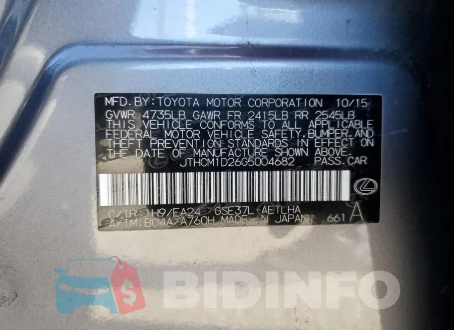 JTHCM1D26G5004682 Photo# 13