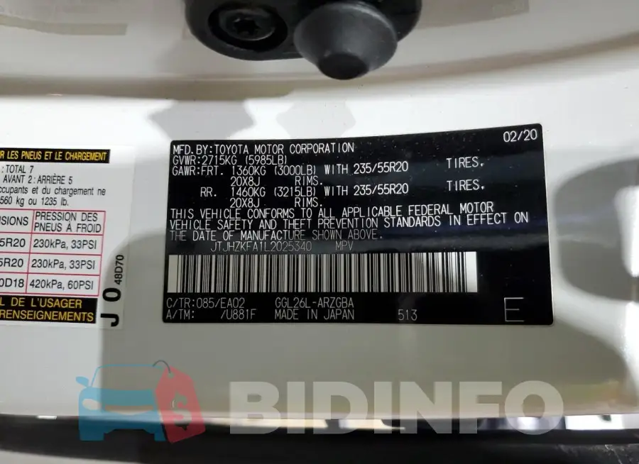 JTJHZKFA1L2025340 Photo# 13