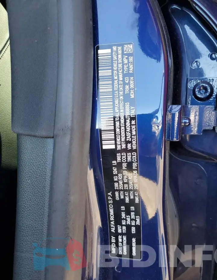 ZASFAKNN4J7B68893 Photo# 13