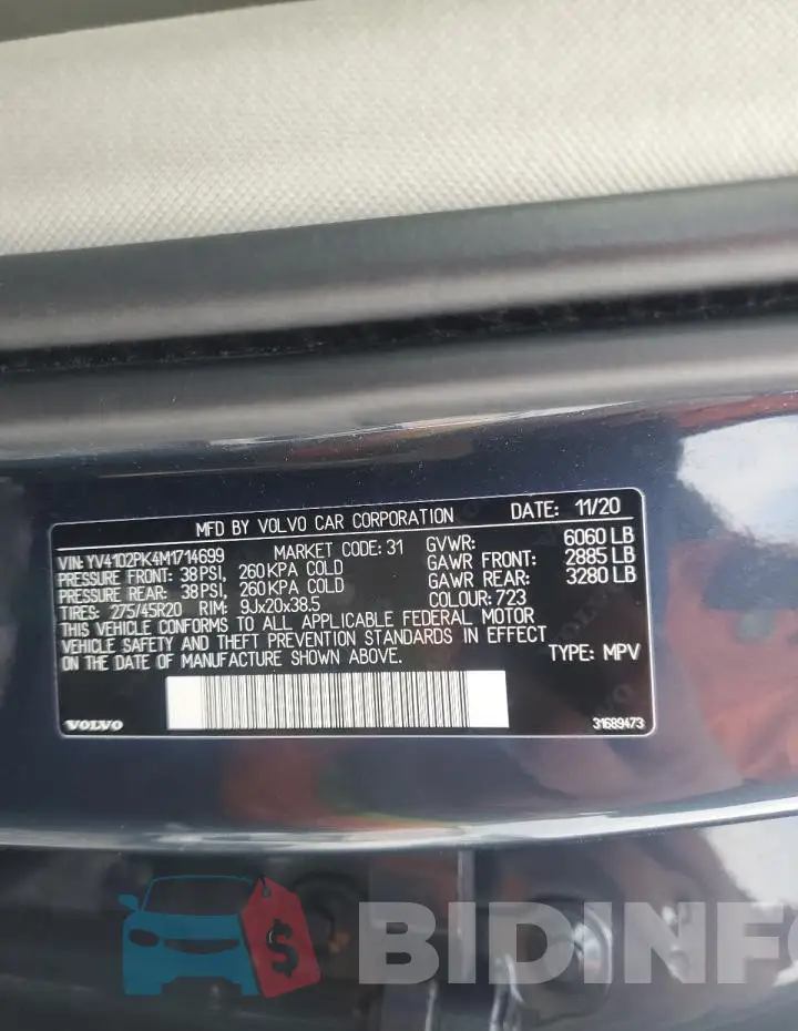 YV4102PK4M1714699 Photo# 14