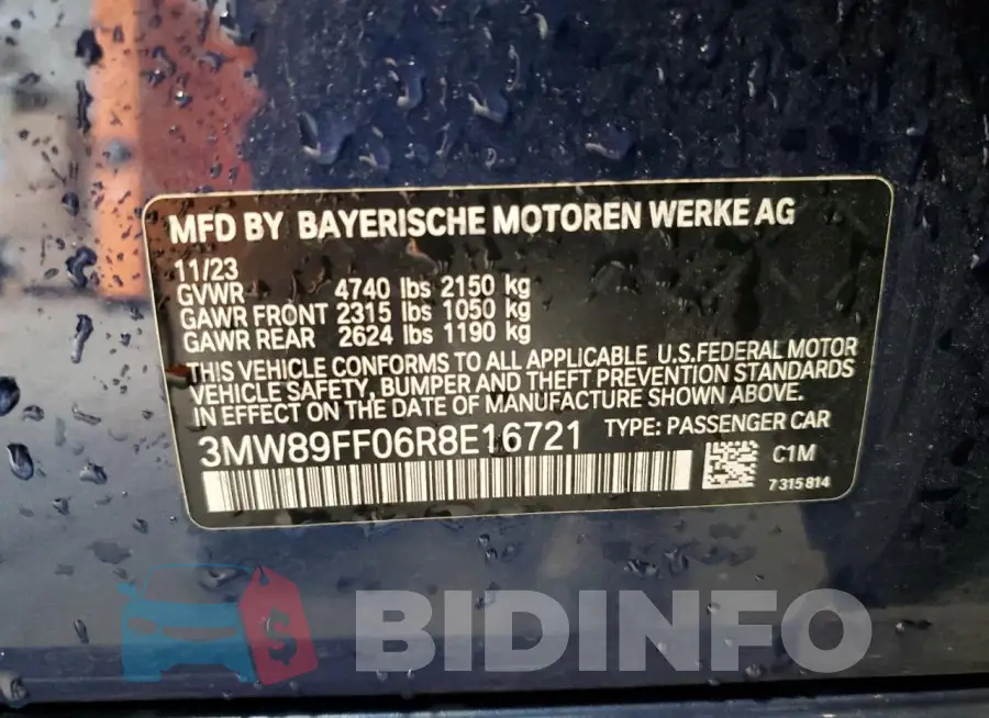 3MW89FF06R8E16721 Photo# 12