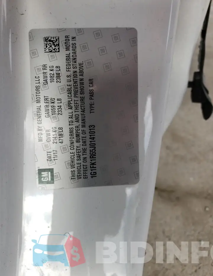 1G1FK1R65J0141013 Photo# 12