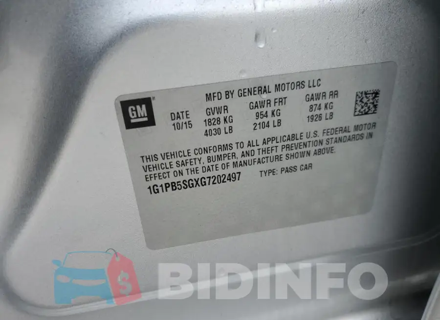 1G1PB5SGXG7202497 Photo# 12