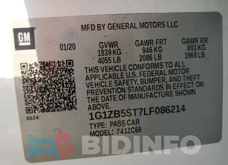 1G1ZB5ST7LF086214 Photo# 12