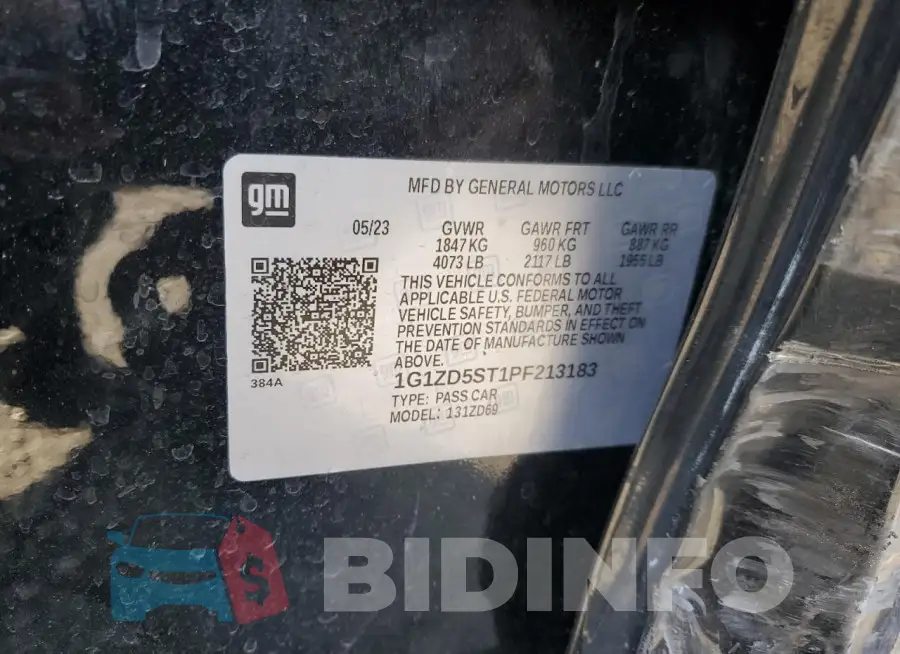 1G1ZD5ST1PF213183 Photo# 13