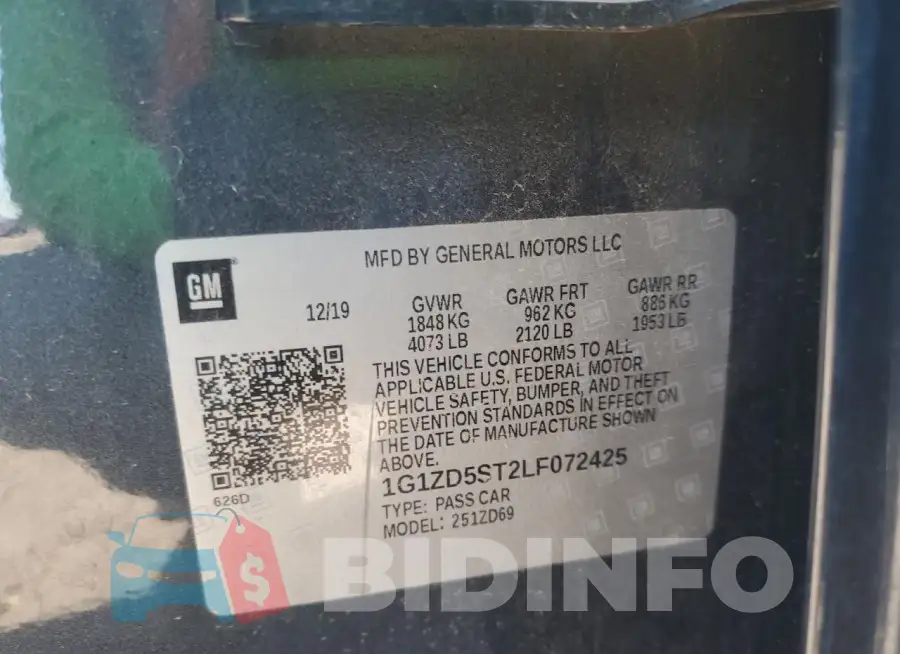 1G1ZD5ST2LF072425 Photo# 12