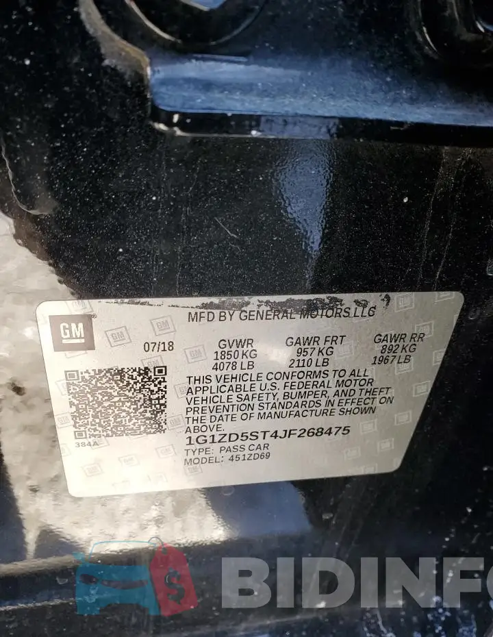 1G1ZD5ST4JF268475 Photo# 12