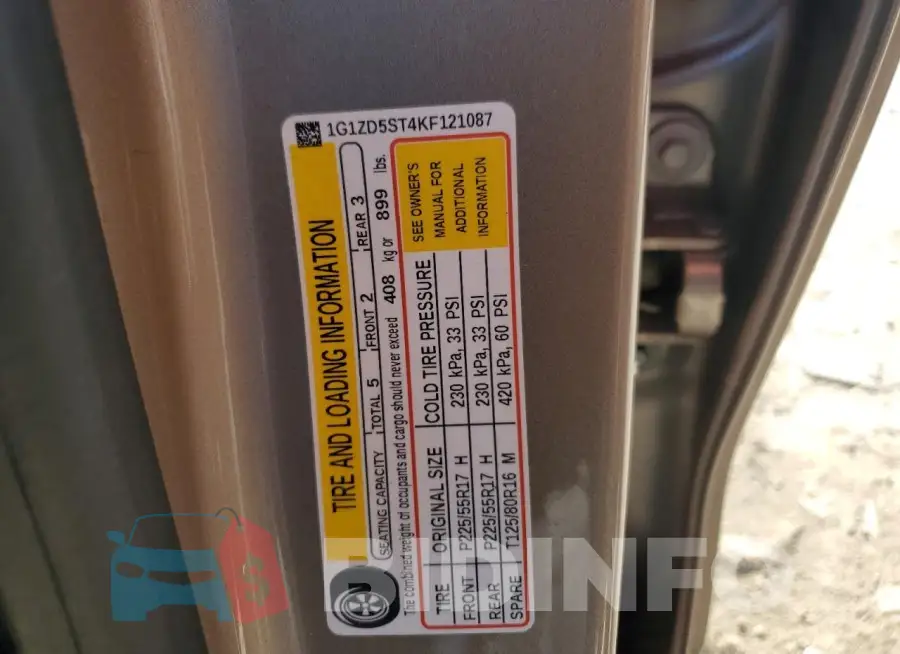 1G1ZD5ST4KF121087 Photo# 12
