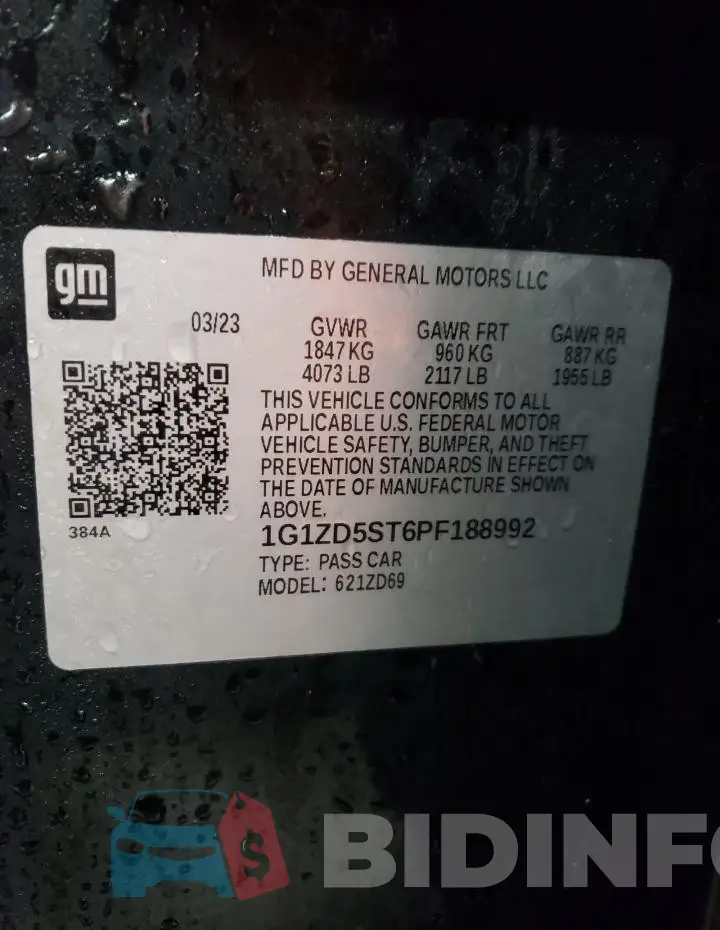 1G1ZD5ST6PF188992 Photo# 13