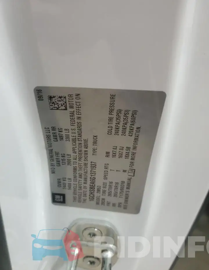 1GCHSBEA6G1371937 Photo# 12