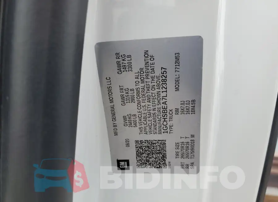 1GCHSBEA7L1238257 Photo# 12