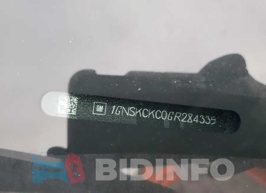 1GNSKCKC0GR284335 Photo# 13