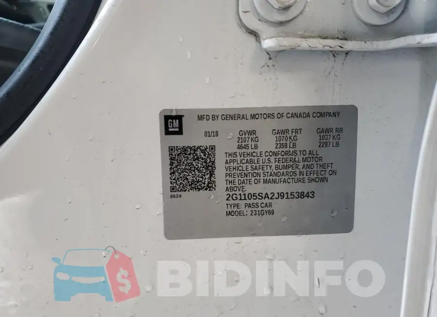 2G1105SA2J9153843 Photo# 13