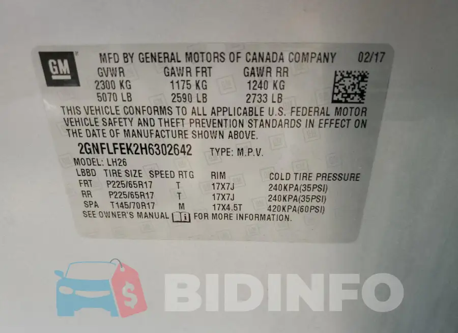 2GNFLFEK2H6302642 Photo# 13