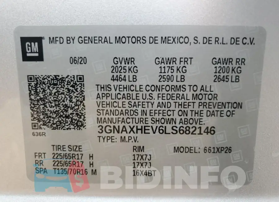 3GNAXHEV6LS682146 Photo# 12