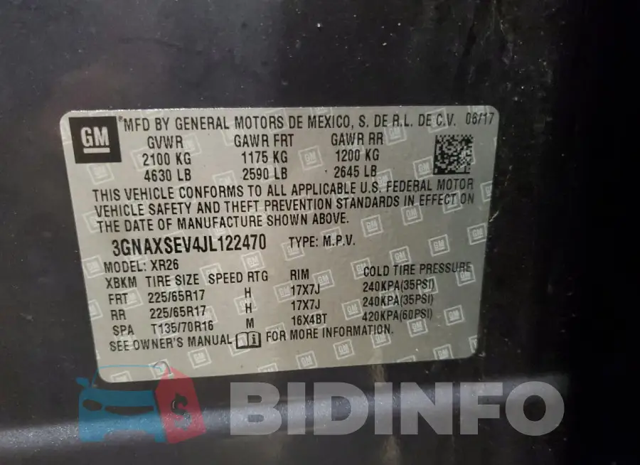 3GNAXSEV4JL122470 Photo# 13