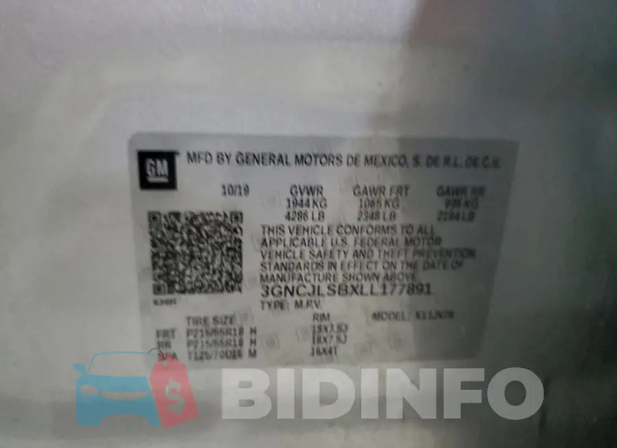 3GNCJLSBXLL177891 Photo# 13