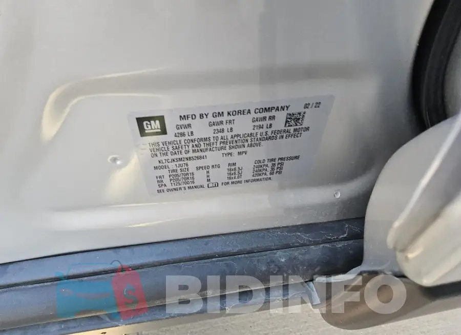 KL7CJKSM2NB526841 Photo# 13