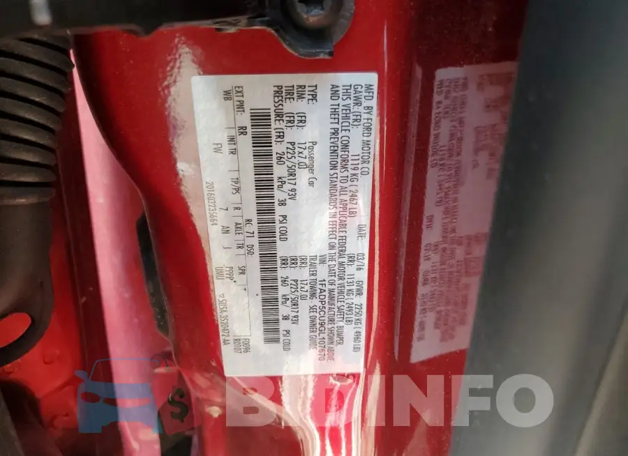 1FADP5CU9GL107670 Photo# 13