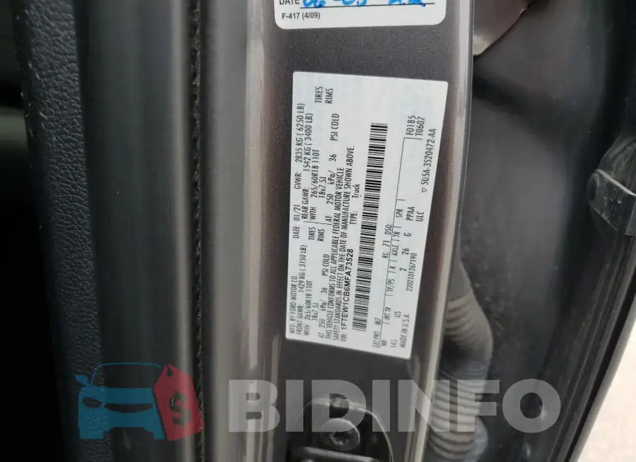 1FTEW1CB6MFA73528 Photo# 12
