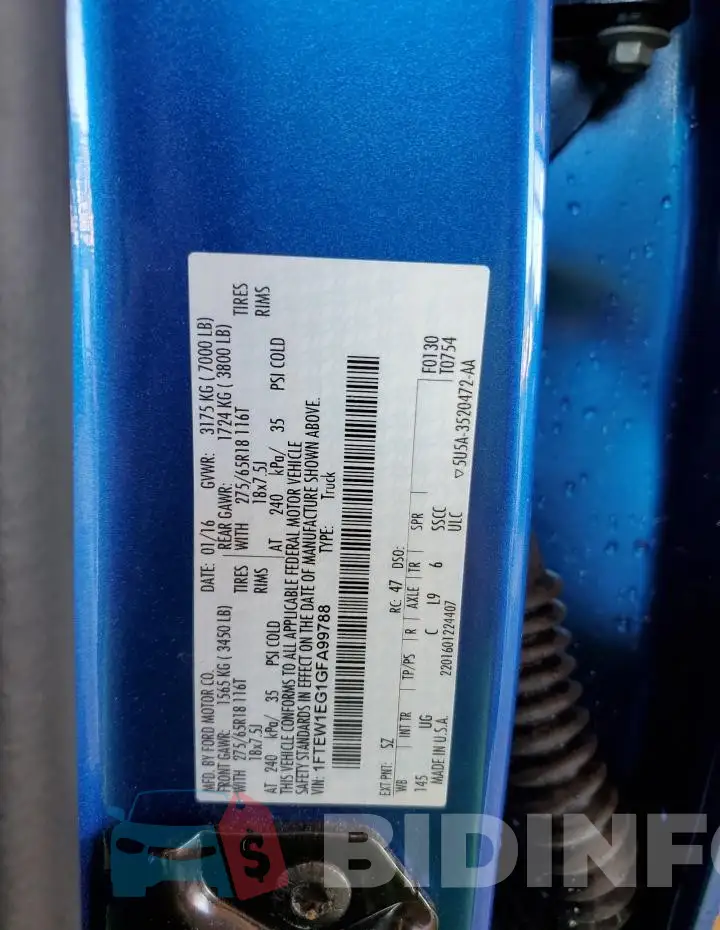 1FTEW1EG1GFA99788 Photo# 12