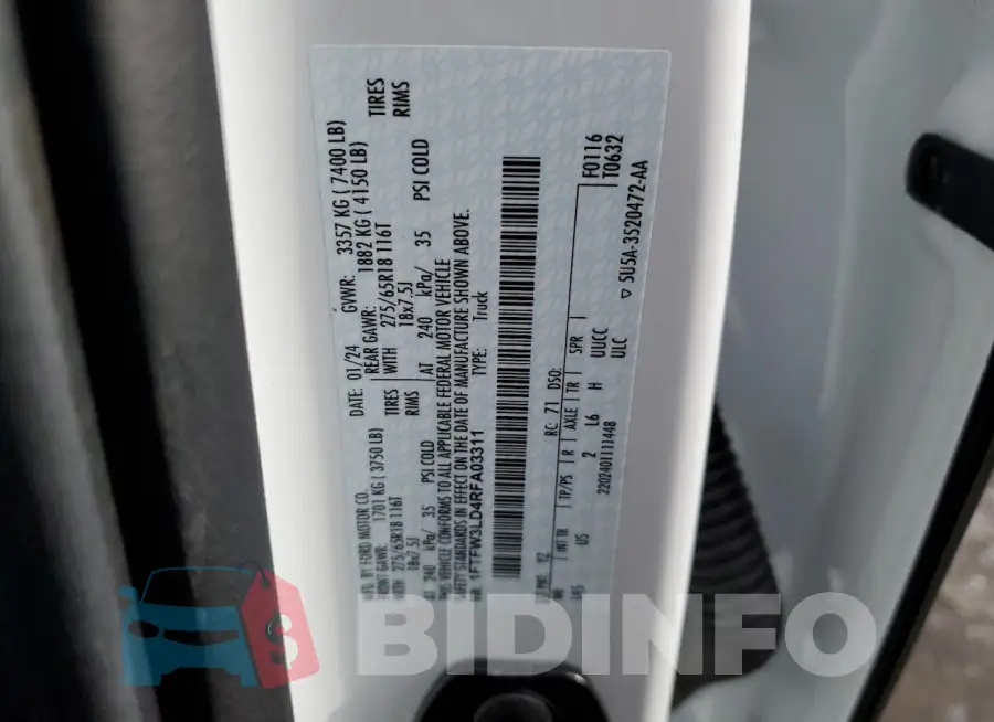 1FTFW3LD4RFA03311 Photo# 12