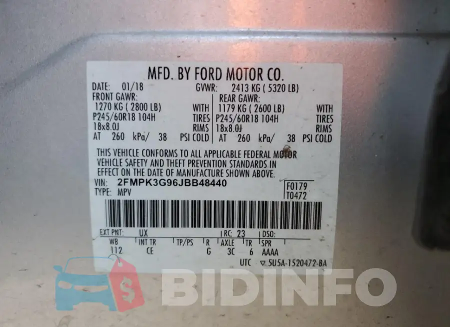 2FMPK3G96JBB48440 Photo# 13