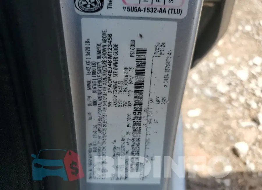 3FADP4EJ4KM123456 Photo# 12